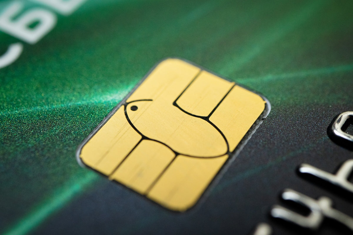Close-up of a credit card